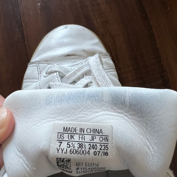 Womens Adidas Stan Smith White Red Leather Casual Shoes Sneakers US 7 - Picture 9 of 9